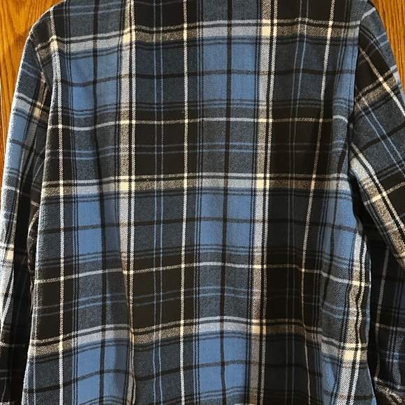 KEREN Hart Blue and Black Plaid Button Down Shirt - Picture 5 of 5